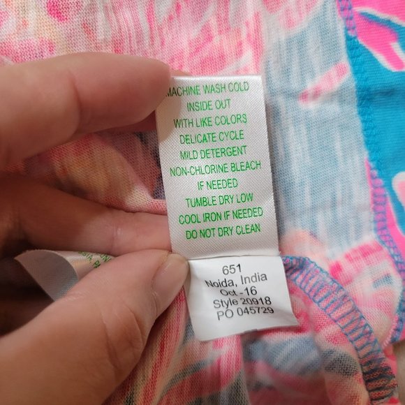 Lilly Pulitzer Pink & Blue Essie Dress - Size XXS - Picture 10 of 13